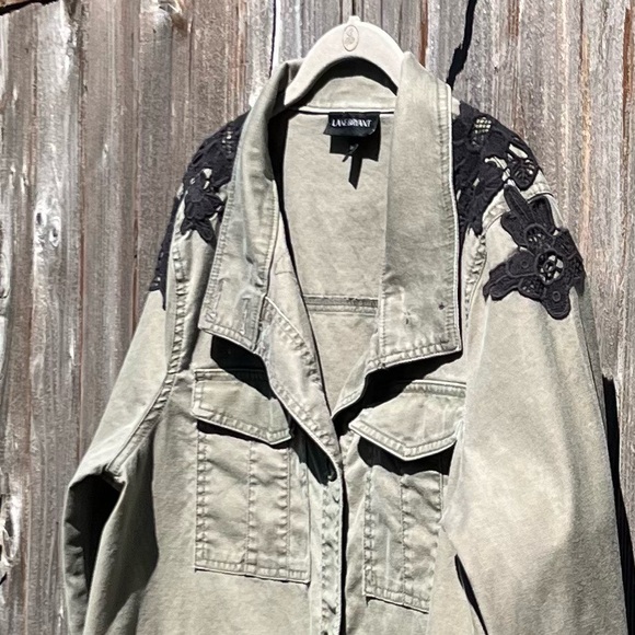 Lane Bryant military green utility army jacket  size 14/16 - Picture 6 of 17